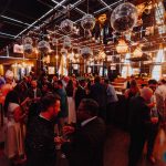 View of the gala venue with atmospheric lighting